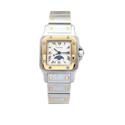 Cartier Santos Galbee 24 mm With Moon Phase. Steel and 18kt Y/G
