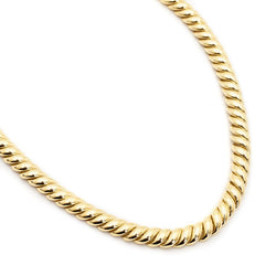 David Yurman Hampton Cable Link Yellow Gold Necklace