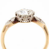 Edwardian 1.40 Carat Old-European Cut Diamond Ring