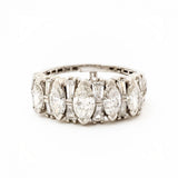 Five-Stone Marquise Cut Diamond and Platinum Ring