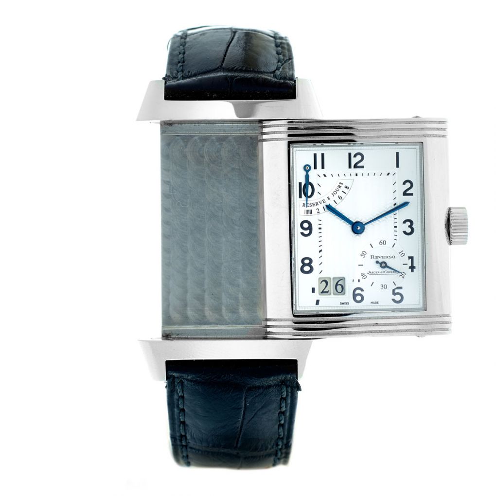 Jaeger-LeCoultre Reverso Grande Date 8 Day Steel Watch – Van Rijk
