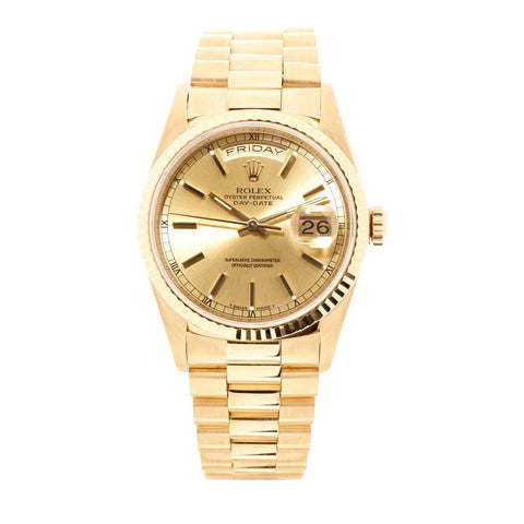 Rolex Oyster Perpetual Day-Date Yellow Gold Watch. Ref:18238
