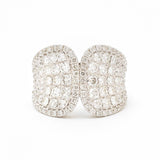 Gregg Ruth 2.20 Total Carat Diamond Pavé Set White Gold Ring