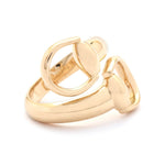 Gucci 18kt Yellow Gold Horsebit Contraire Ring