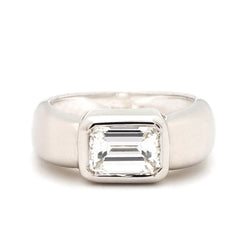 2.00 Carat Emerald Cut Diamond Chunky Solitaire Ring