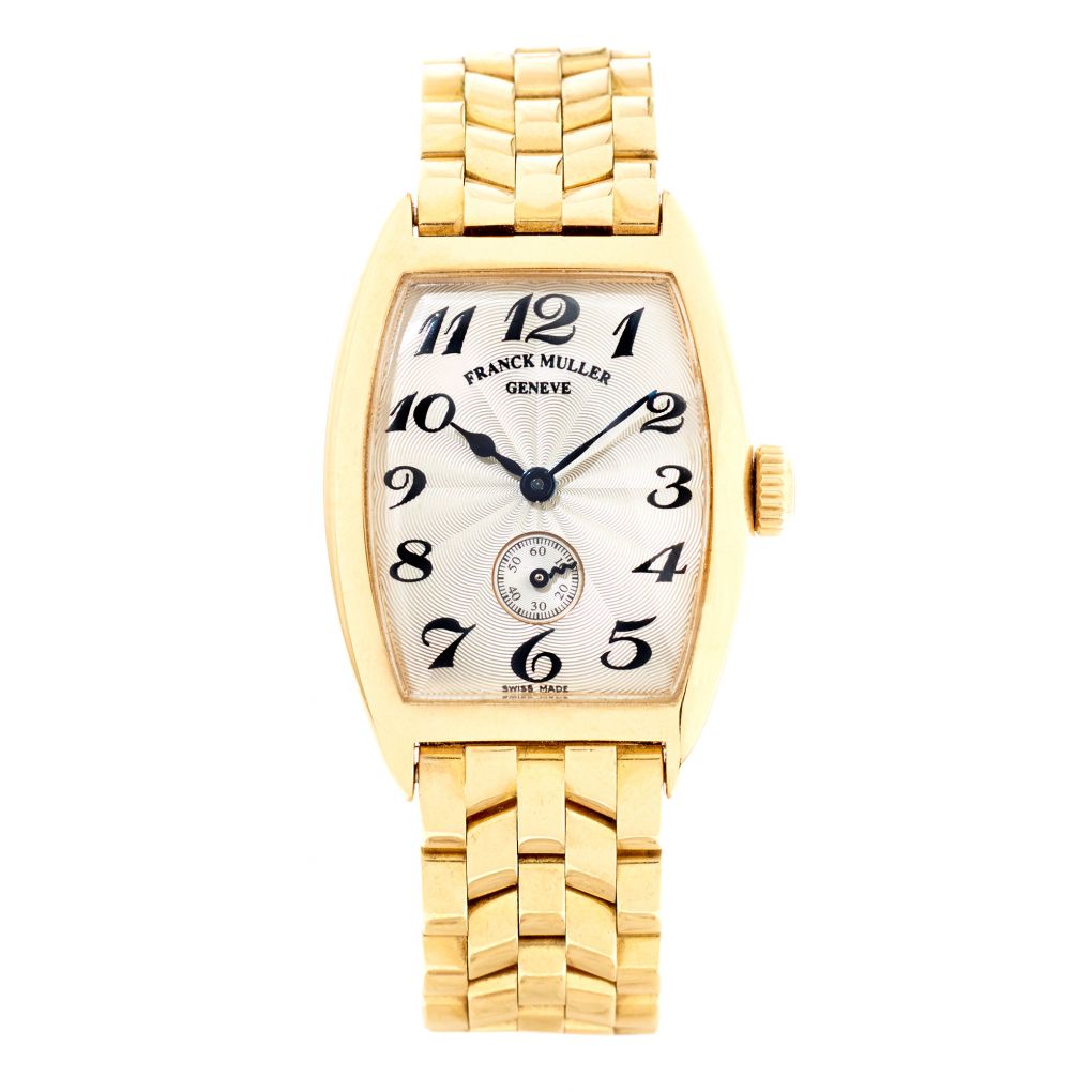 Franck Muller Montre Cintree Curvex Yellow Gold Watch – Van Rijk