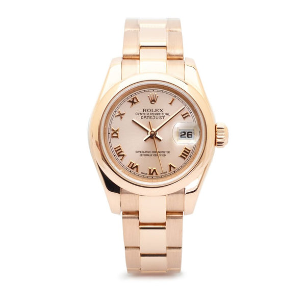 Rolex Oyster Perpetual Pink Gold Datejust 26mm Watch – Van Rijk