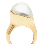 Tiffany & Co. Elsa Peretti Yellow Gold And Pearl Ring
