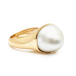 Tiffany & Co. Elsa Peretti Yellow Gold And Pearl Ring