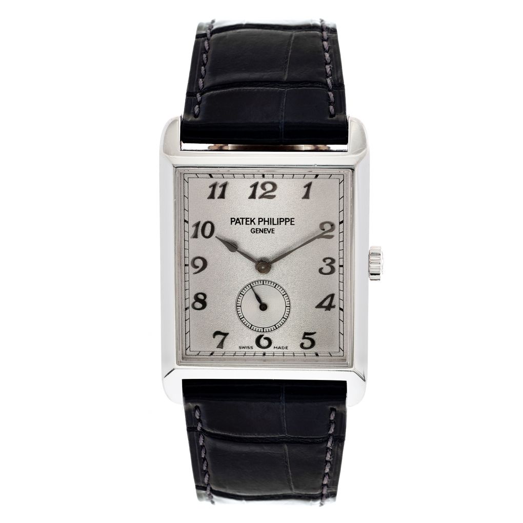 Patek Philippe Rectangular Gondolo 18 Karat White Gold Watch – Van Rijk
