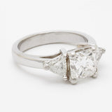 2.05 Carat Princess Cut Diamond and Platinum Ring