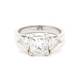 2.05 Carat Princess Cut Diamond and Platinum Ring