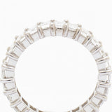 19 x 7.50 Total Carat Emerald Cut Diamond 18kt Eternity Band