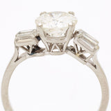 Ladies 1.50 Carat Round Brilliant Cut Diamond Platinum Ring