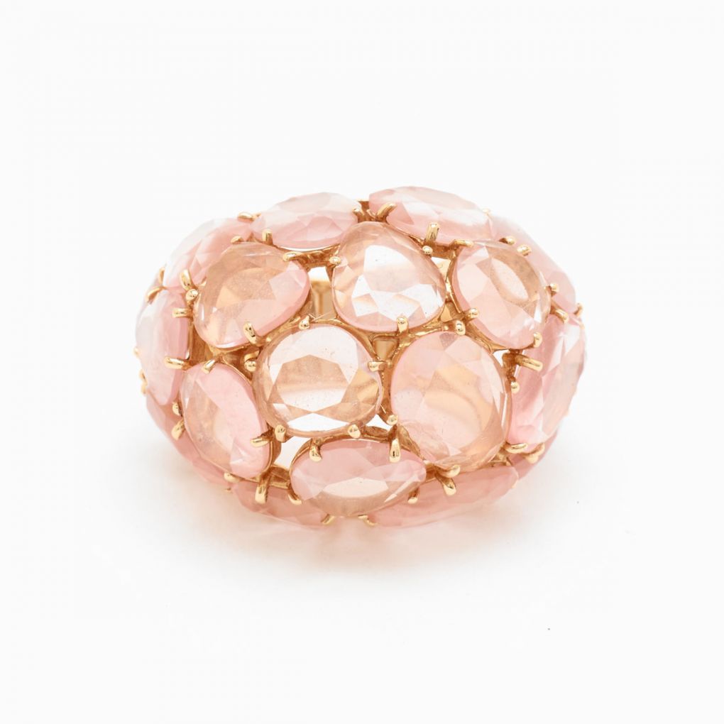 Pomellato Capri Crisoprasio Pink Quartz & Rose Gold Ring – Van Rijk