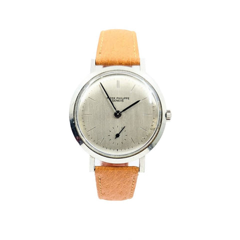 Vintage Patek Philippe Stainless Steel Calatrava  Circa 1962. Ref 3419A