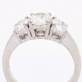 Royal De Versailles Three-Stone Diamond White Gold Ring