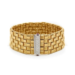 Roberto Coin Appassionata 5-Row Gold & Diamond Bracelet