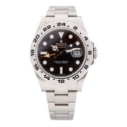 Rolex Oyster Perpetual Explorer II Black 42MM Steel Watch