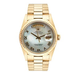 Rolex Oyster Perpetual Day-Date Gold MOP 36MM Watch