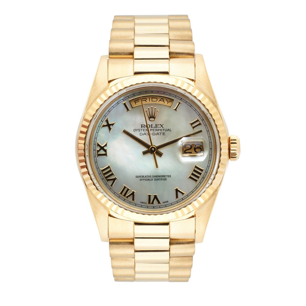 Rolex Oyster Perpetual Day Date Gold MOP Watch Van Rijk rolex-oyster-perpetual-day-date-gold-mop-watch-van-rijk
