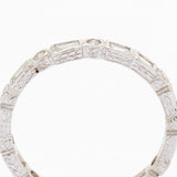 Round Brilliant Cut & Baguette Cut Diamond Eternity Band