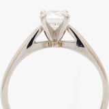 0.56 Carat Round Brilliant Cut Diamond Solitaire Ring