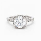 Tacori 1.74 Carat Round Brilliant Cut Diamond Halo Set Ring