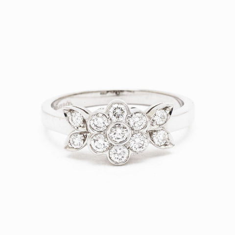Tiffany & Co. Blossom Brilliant Cut Diamond Platinum Ring