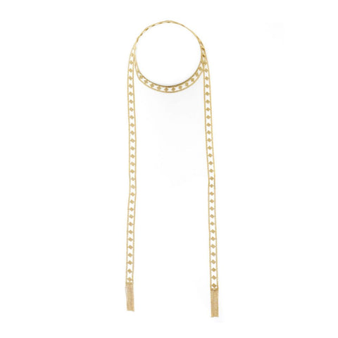 Tiffany & Co. 18 Karat Yellow Gold Mesh Scarf Necklace