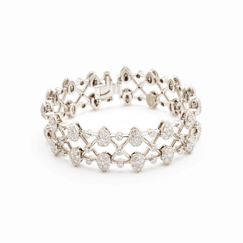 Tiffany & Co. 9.50 Total Carat Diamond Platinum Bracelet
