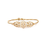 Victorian 3.00 Carat European Cut Diamond Gold Bracelet