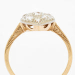 Victorian 1.35 Total Carat Old-Mine Cut Diamond Gold Ring