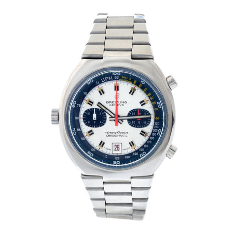 Breitling Vintage Transocean Chrono-Matic Steel Watch. Ref: 2129