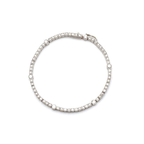 Vintage Edwardian 2.40 Total Carat Diamond Bracelet