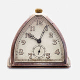 Vintage German Made 935 Manual Winding Silver Desk Clock