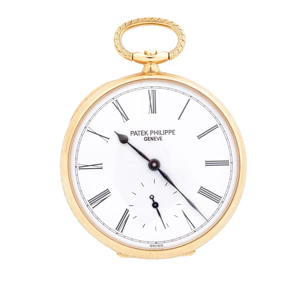 Patek Philippe Openface 18 Karat Yellow Gold Pocket Watch – Van Rijk