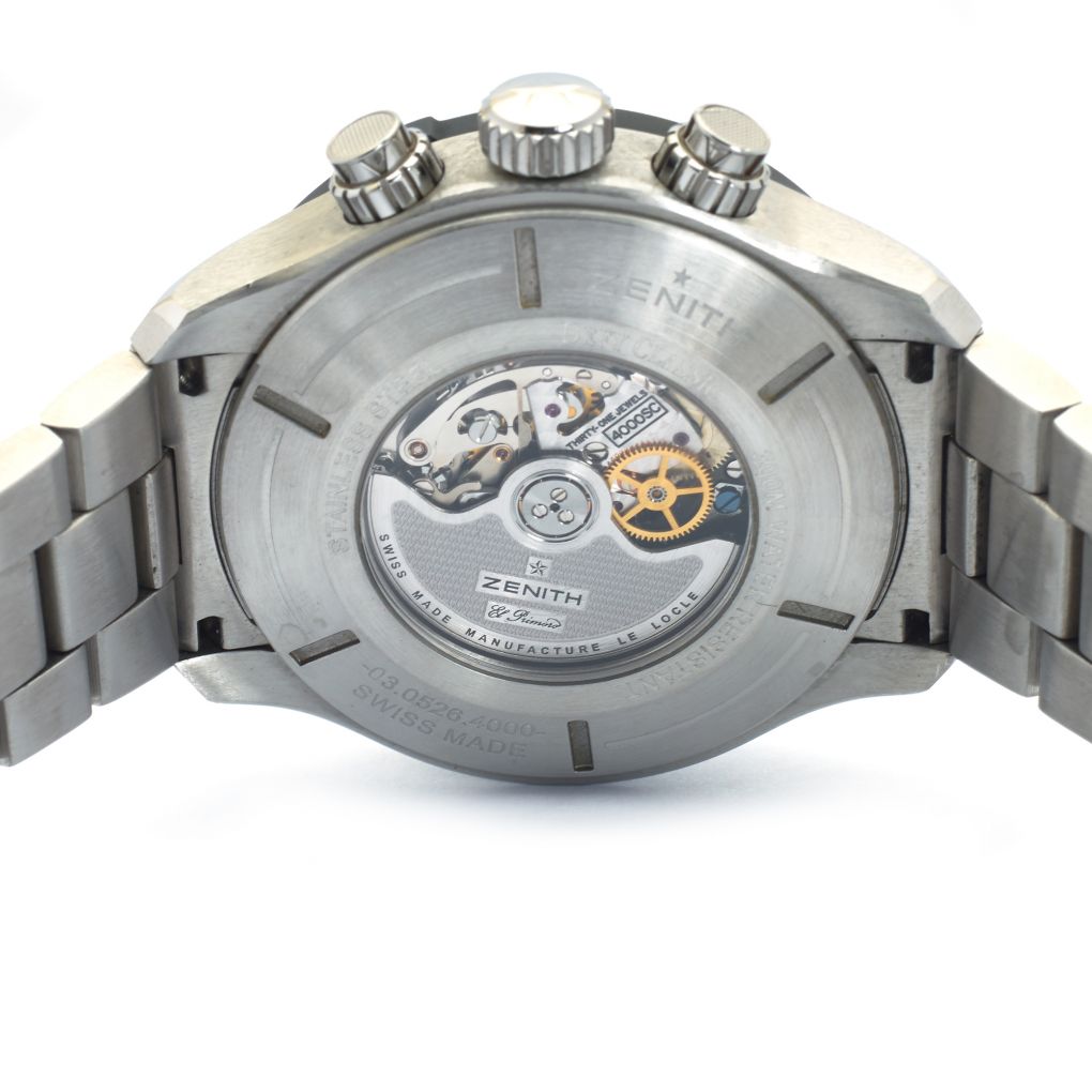 Van Rajak Zenith Defy Classic Chronograph Aero Steel Watch | Van Rijk Estate ...